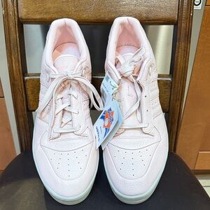 Adidas Rivalry Lux Low Pink Leather Sneakers New Size 18